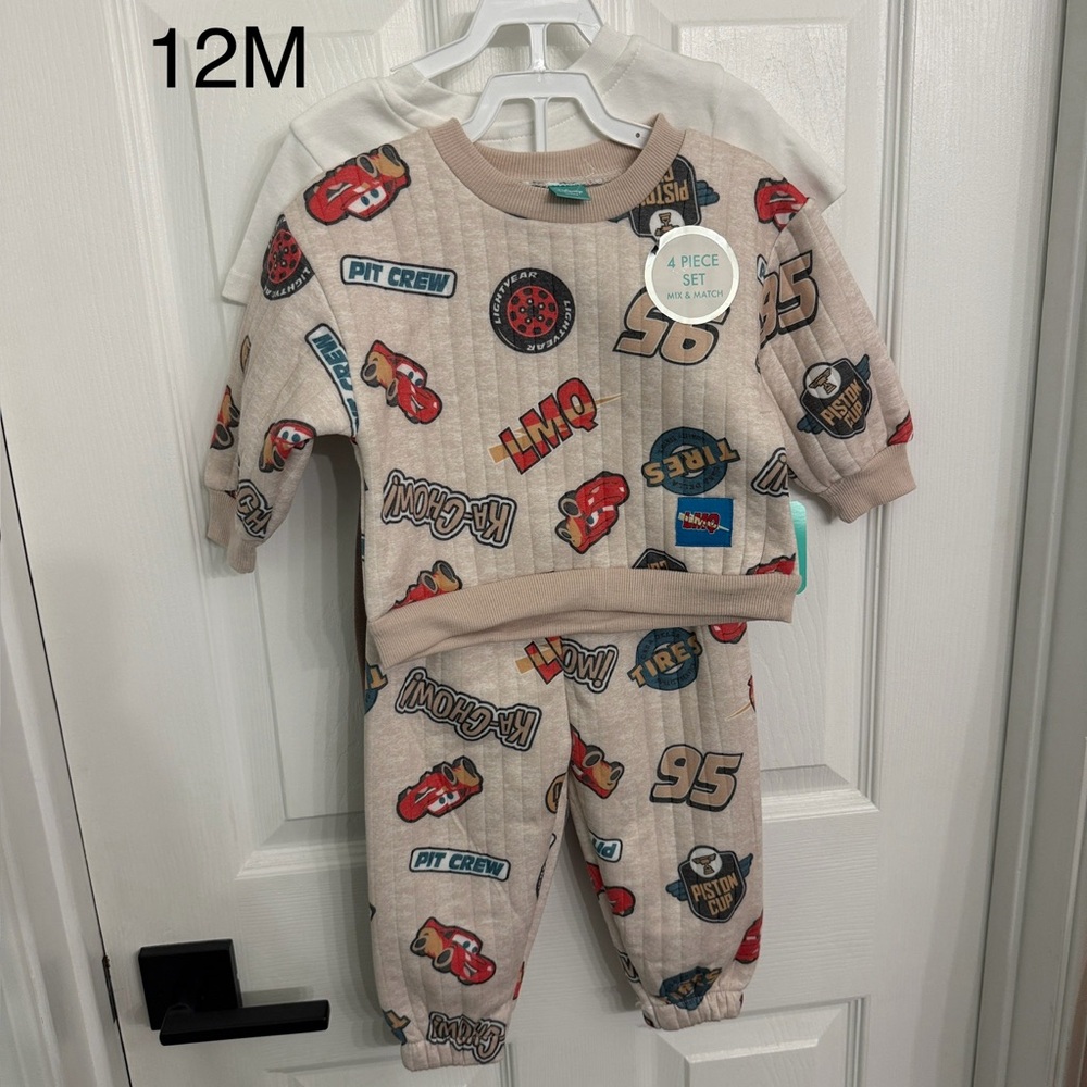 Disney Lightning McQueen 4 Piece Set 12M